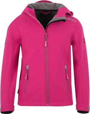 Mädchen Softshelljacke Trollfjord Wasserabweisend Magenta / Grau