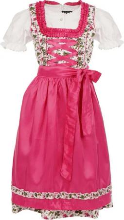 Maddox Dirndl Kinderdirndl 'Zermatt' 3-tlg., Streublümchen Pink