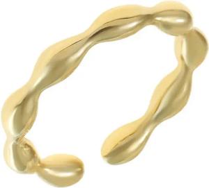 Made by Nami Goldring Boho Damenring gold Vintage Schmuck Edelstahl verstellbar wasserfest, aus Edelstahl – Boho-Stil – glänzend – filigran