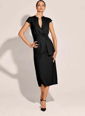 MADELEINE Maxikleid Elegantes Midi-Kleid in Wickeloptik