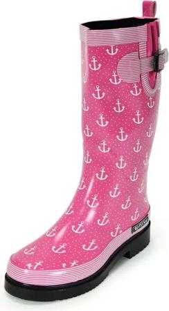 MADSea Anchor High Gummistiefel mit seitlicher Zierschnalle und Dehnfalte