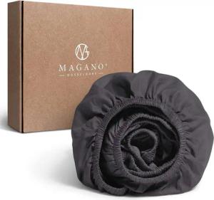 MAGANO Spannbettlaken Bambus & Baumwolle Satin, Luxus Bettlaken, Gummizug: rundum, 400 TC Luxusqualität, Hypoallergen, Thermoregulierend