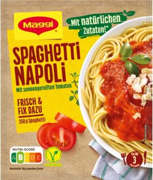 MAGGI Saucen, Maggi Fix für Spaghetti Napoli mit sonnengereiften Tomaten 42g