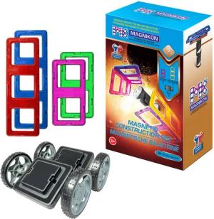 MAGNIKON Magnetische Bausteine Räder Magnetspielbausteine, (Erweiterungsset, 6 St., Klick Räder), Zusätzliche Teile