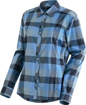 Maier Sports - Kendra Langarmbluse Damen blue check