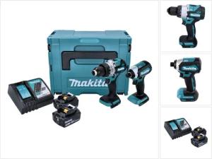 Makita Akku-Schrauber DLX 2432 TJ Akku Combo Kit DDF 486 Akku Bohrschrauber + DTD 153 Akku