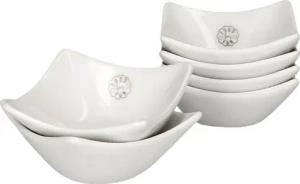 MamboCat Servierschale 6tlg. Tapas Schälchen Weiß 7x7cm - 24303375, Porzellan