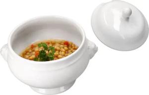 MamboCat Suppenschüssel LEO Löwenkopf-Terrine 2L mit Deckel weiß XL-Suppenschale Schüssel, Steingut