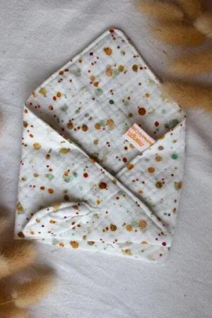 mango.bananen Lätzchen aus Bio-Baumwollmusselin handgenäht