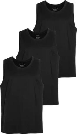 Man's World Muscleshirt (3er-Pack) schmal geschnitten, Rundhalsausschnitt, aus 100% Baumwolle