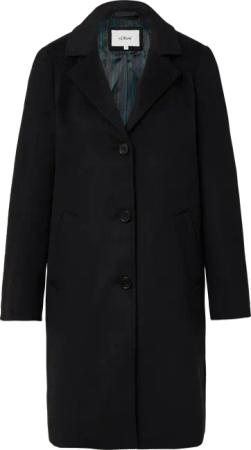 Mantel aus Wollmix mit Reverskragen