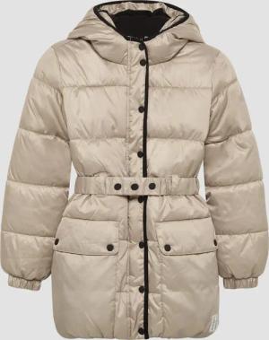 Mantel in Metallic-Optik mit Fleecefutter