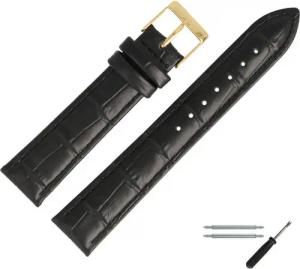 MARBURGER Uhrenarmband 18mm Leder Alligator Prägung