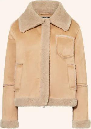 MARC AUREL Jacke in Lederoptik mit Kunstfell