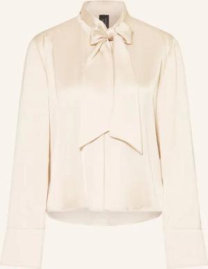 MARC CAIN Satinbluse mit abnehmbarer Schluppe
