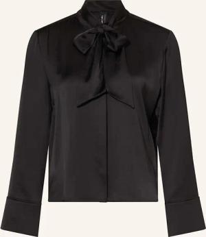 MARC CAIN Satinbluse mit abnehmbarer Schluppe