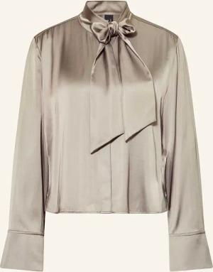 MARC CAIN Satinbluse mit abnehmbarer Schluppe