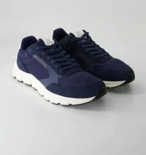 Marc O´Polo Schuhe - 50226923503628 Veloursleder und Textil (Blau, Gr. 43)