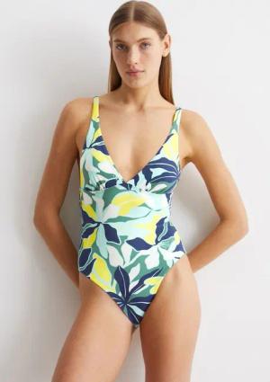 Marc O'Polo Badeanzug Multi Floral Triangle-Cups, florales Muster, herausnehmbare Soft-Cups