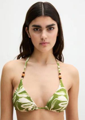 Marc OPolo Bandeau-Bikini-Top "Shiny Abstract Flower AOP"