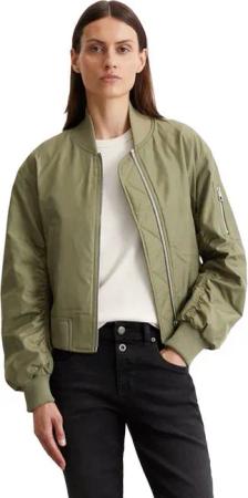 Marc O'Polo Blouson im Pilotenstil, verkürzte Form, mit mattem Glanz und softem Finish