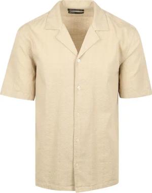 Marc O'Polo Crèpe Hemd Short Sleeves Beige - Größe XXL