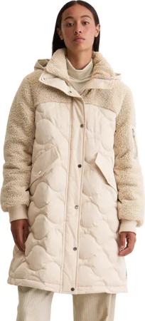 Marc OPolo Daunenjacke "mit lässigen Teddyplüsch-Details" mit Kapuze