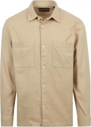 Marc O'Polo Flanell Twill Hemd Beige - Größe L