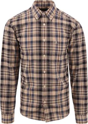 Marc O'Polo Hemd Kariert Beige - Größe XL