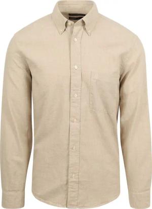 Marc O'Polo Hemd Twill Beige - Größe XL