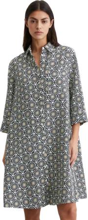 Marc OPolo Hemdblusenkleid Brusttasche  Seitennahttaschen mit Printmuster