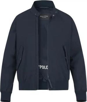 Marc O'Polo Herren Blouson blau Mikrofaser unifarben