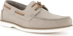 Marc O'Polo Herren Bootsschuhe grau Glattleder