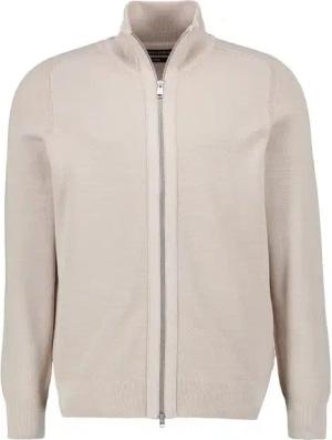 Marc O'Polo Herren Cardigan beige Baumwolle unifarben