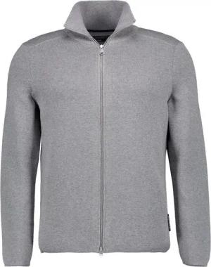 Marc O'Polo Herren Cardigan grau Baumwolle unifarben