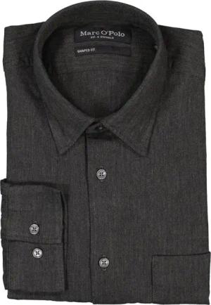 Marc O'Polo Herren Hemd grau gemustert