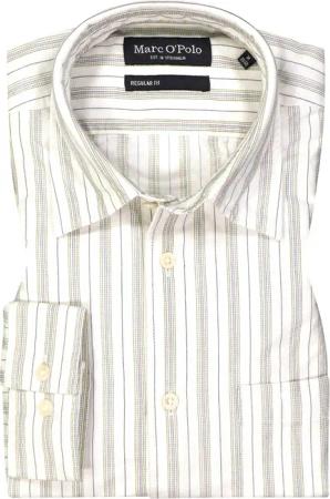 Marc O'Polo Herren Hemd grün gestreift