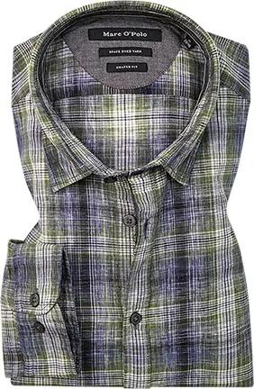 Marc O'Polo Herren Hemd grün kariert