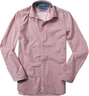 Marc O'Polo Herren Hemd rot Baumwolle