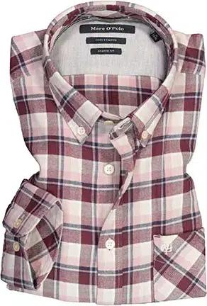 Marc O'Polo Herren Hemd rot kariert