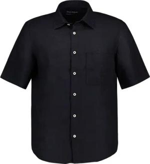 Marc O'Polo Herren Kurzarmhemd schwarz