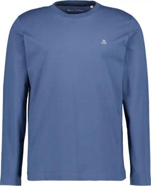 Marc O'Polo Herren Longsleeve blau Baumwolle