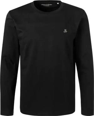 Marc O'Polo Herren Longsleeve schwarz Baumwolle