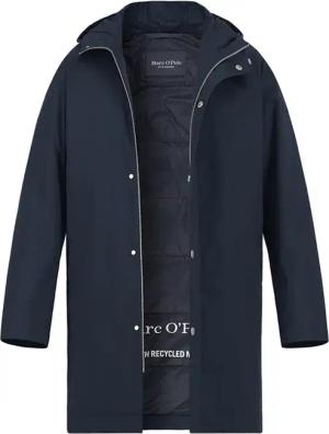 Marc O'Polo Herren Mantel blau unifarben