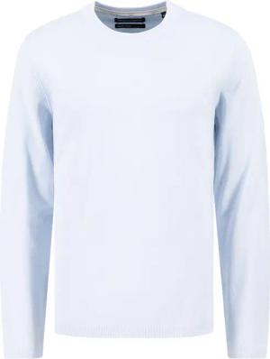 Marc O'Polo Herren Pullover blau Baumwolle unifarben