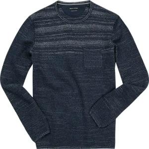Marc O'Polo Herren Pullover blau unifarben