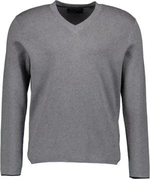 Marc O'Polo Herren Pullover grau Baumwolle unifarben