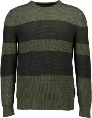 Marc O'Polo Herren Pullover grün Gestreift