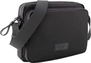 Marc O'Polo Herren Umhängetasche schwarz Mikrofaser