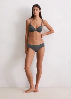 Marc OPolo Hipster "Second Skin Jaquard" elastisch, Spitze, feine Streifen, weich, feminin